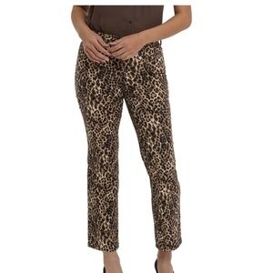 NYDJ Marilyn Savanna Leopard Straighten Leg Jeans. Size 16 - NWT